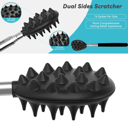 Extendable Back Cracker with 2 Scratch Surfaces Deep Back Scratcher for Men Women Back Massager for Back Body Birthday Gifts