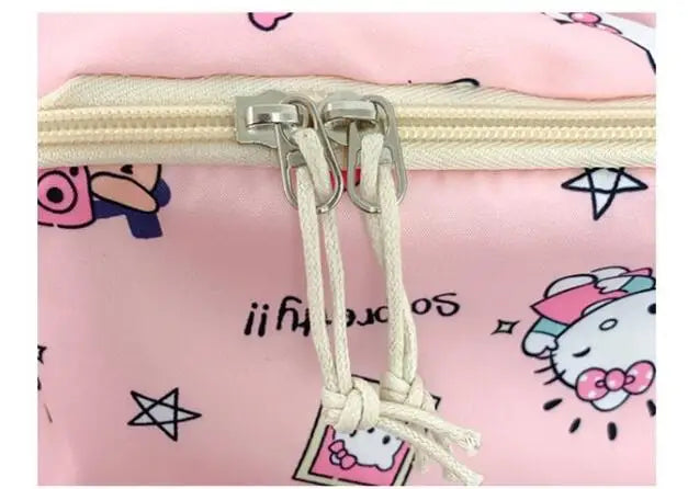 Hello Kitty backpack for junior high school students cute cartoon fashion school bag large capacity school bag for women