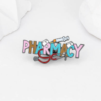 Hanreshe Medical Pharmacy Pin Pharmacist Doctor Nurse Funny Pin Lapel Bag Backpack Badge Medicine Jewelry Gift