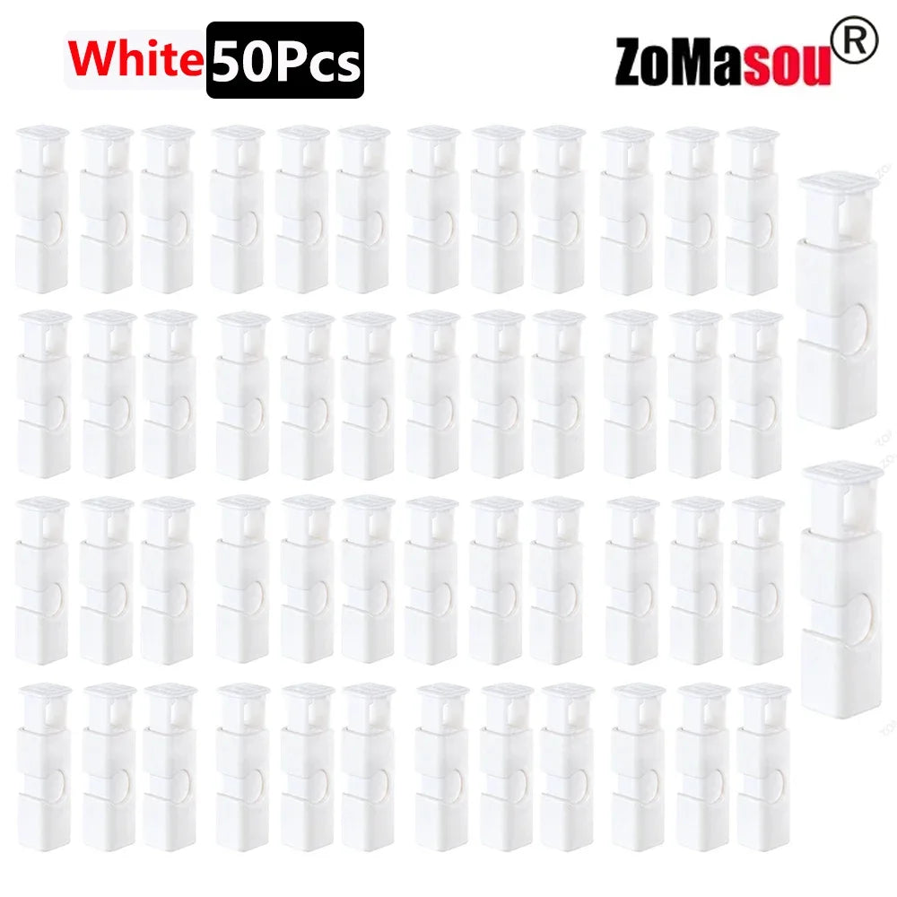 50/1Pcs Reusable Food Sealing Clips Bread Storage Bag Clips For Snack Wrap Bags Spring Clamp Kitchen Organization Sealing Clamp
