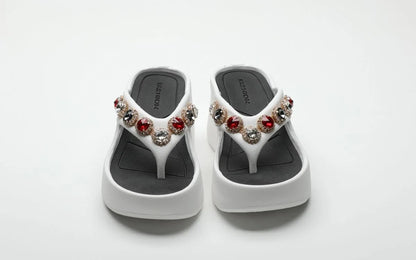 Woman Slippers Flip Flops Slides on Beach Sandals Waterproof Stylish Shoes for Women Top Designs Shoe Clappers Summer Sale