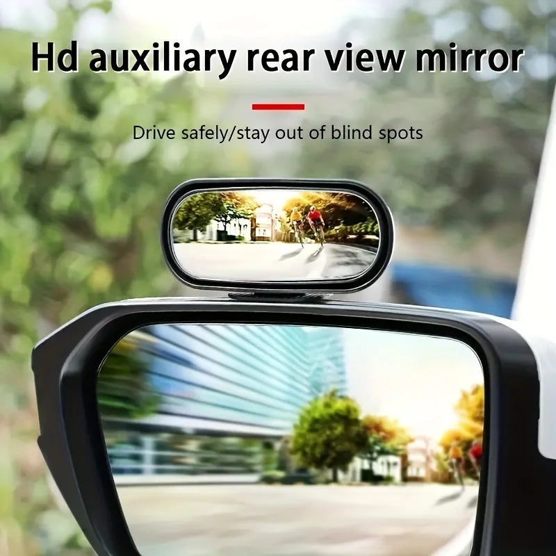 Car rearview mirror blind spot mirror 360 degree adjustment high-definition small mirror reverse rearview mirror auxiliary mirro