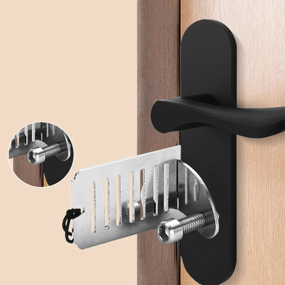 Portable Door Lock Hardware Safe Security Tool For Home Privacy Travel Hotel Anti Theft Anti Lock Home Hotel Door Blocking