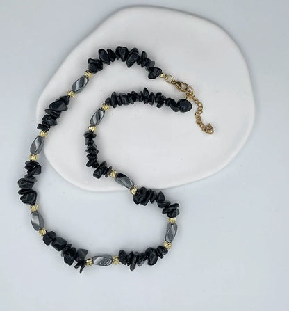 Unique design Pearl women's handmade pink colorful irregular gravel face necklace popular gift banquet party trendy charm.