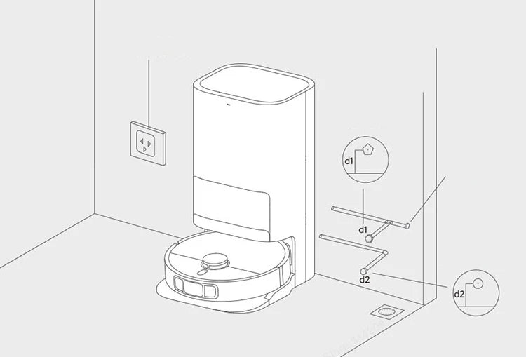 XIAOMI MIJIA OMNI 2/M30 pro/M30s/M40 Robot Vacuum Cleaners Series Automatic Water Drainage System 2.0 Spare Parts Pack