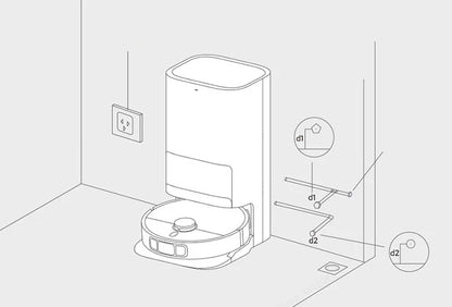 XIAOMI MIJIA OMNI 2/M30 pro/M30s/M40 Robot Vacuum Cleaners Series Automatic Water Drainage System 2.0 Spare Parts Pack