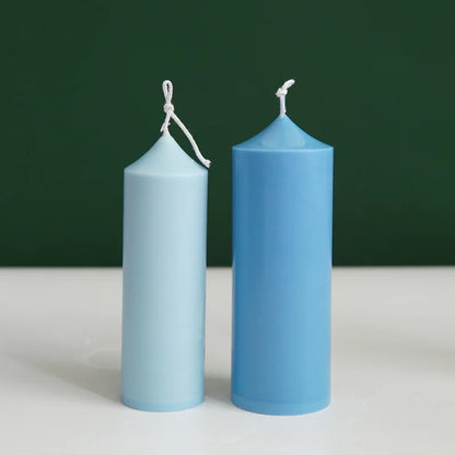 Spire Cylindrical Plastic Candle Mold DIY Geometric Conjoined Church Top Candles Making Supplies DIY Retro Church Wedding Decor