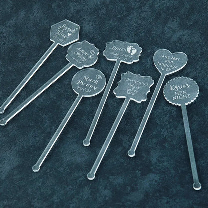 Personalized Drink Stirrers, Cocktail Stirrers, Baby Shower, Swizzle Stick, Bachelorette Party Decorations, Wedding Favor