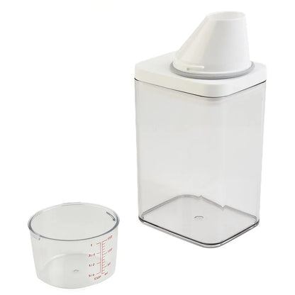 1PC High Quality Laundry Detergent Dispenser For Laundry Detergent Powder Kitchen Plastic Airtight Food Storage Containers
