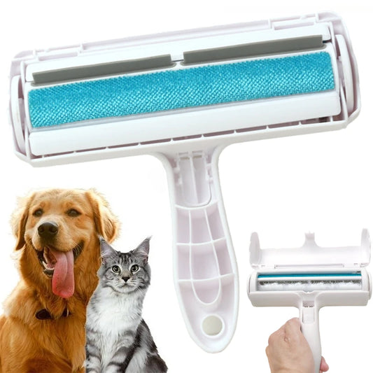 Pet Hair Remover Roller Reusable Lint Roller Dog Cat Fur Remover Portable Pets Hair Removal Cleaning Tool Hairs Scraper for Home