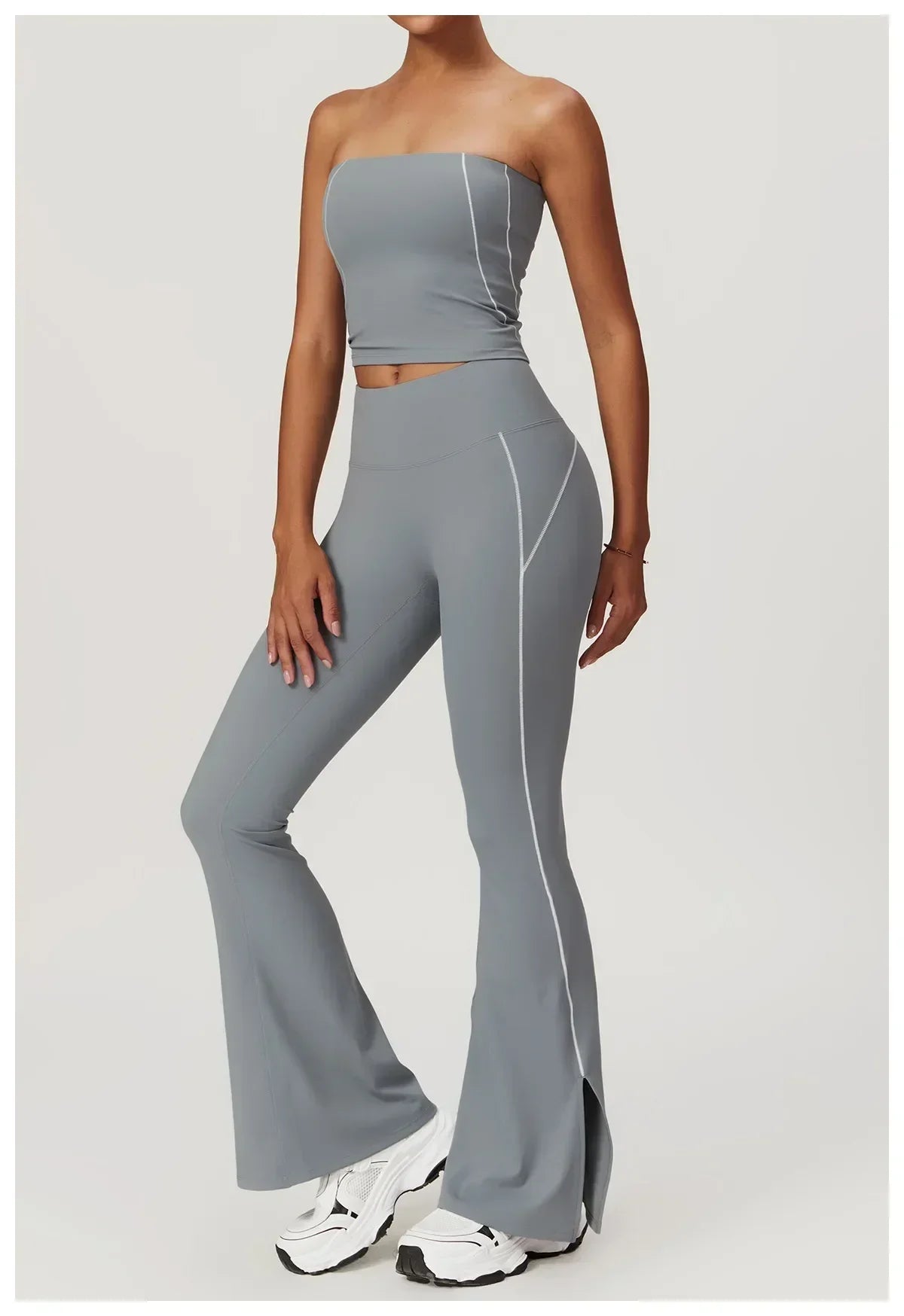 Yoga Pants Women High Waist Lift Hip Fitness Running Training Sweatpants Micro Pants Slim Slim Flared Pants Outer Wear