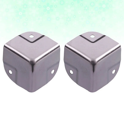 4 Pcs Stainless Steel Corner Protectors Decorative Edge Guards For Furniture Box Wrap Table Guard Hardware Brackets