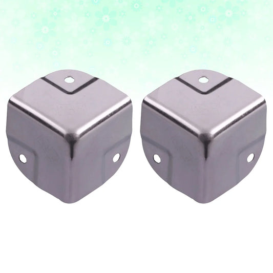 4 Pcs Stainless Steel Corner Protectors Decorative Edge Guards For Furniture Box Wrap Table Guard Hardware Brackets