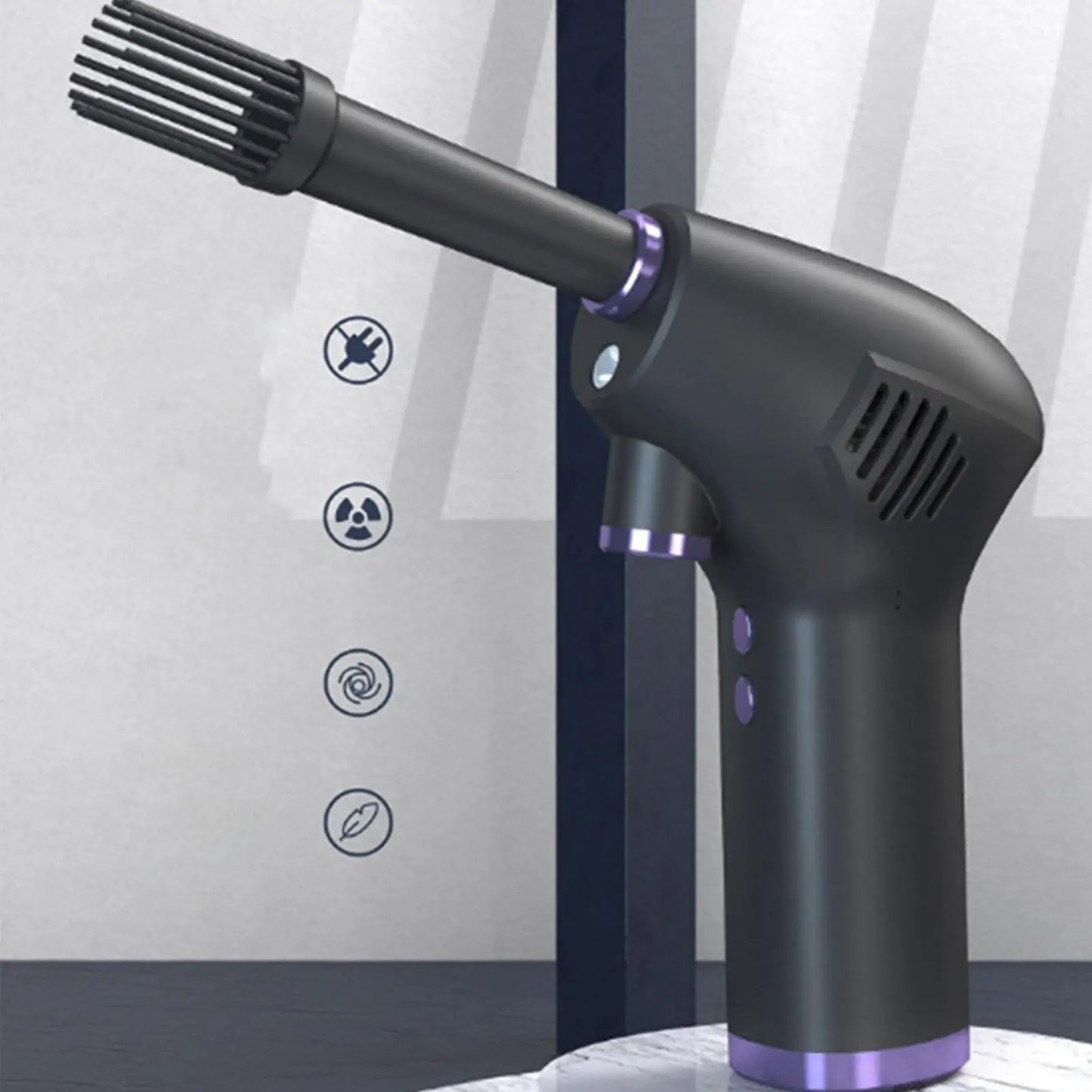 Cordless Air Duster Handheld Rechargeable Dust Blower Cordless Dust Collector for Computers Electronic Equipment