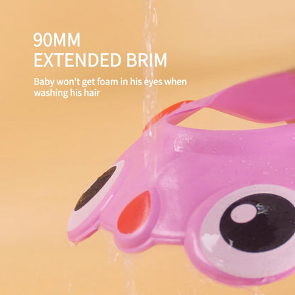 Cute Animal Shower Cap Safety Eye Protection Ear Protection Lightweight Cute Cartoon Baby Bath Protective Cap Shampoo Bath Care