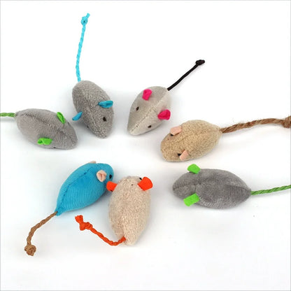 Interactive Plush Rat And Cat Toys With Durable Linen Perfect For Small Breeds Safe For Indoor Play