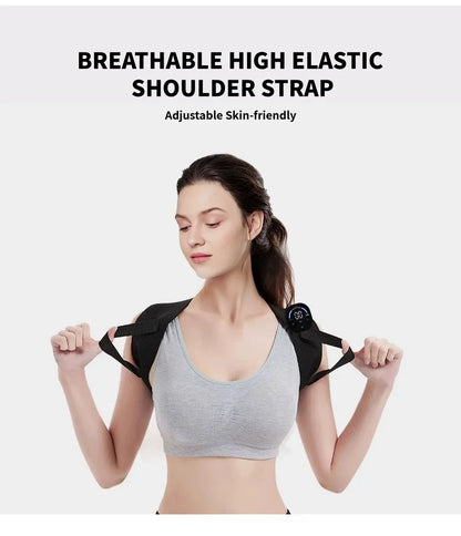 EMS Perfect Posture Belt Corrector Back Massage With Muscle Stimulator For Adult and Kids Improve Lumbar Support Posture