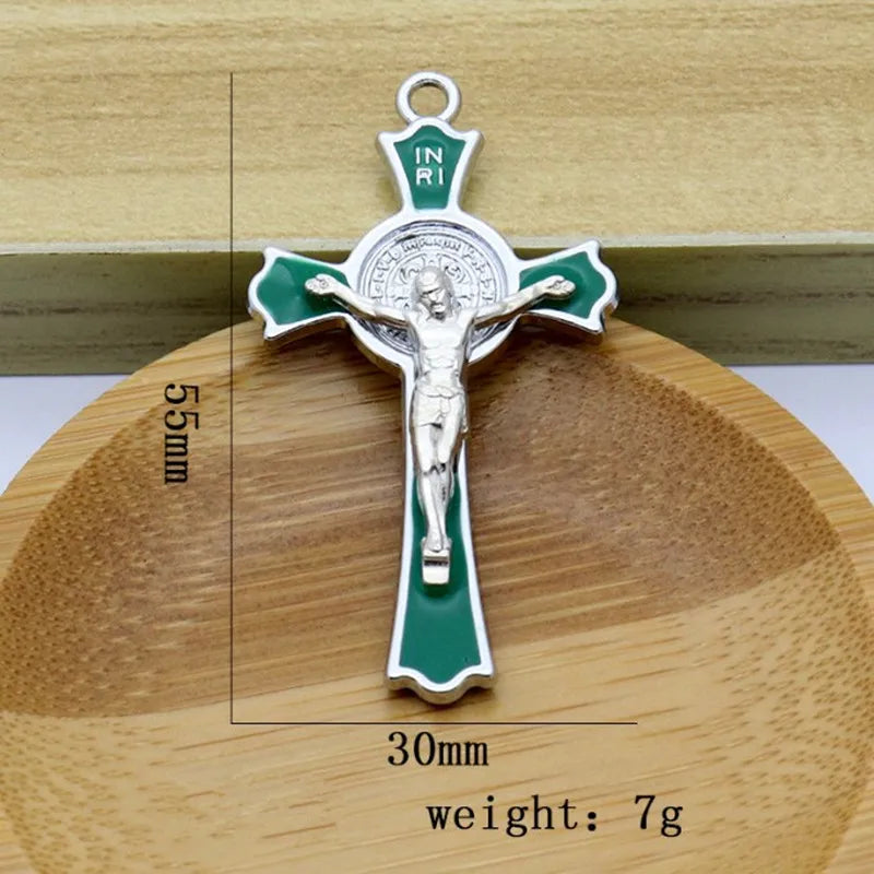 10pcs Holy Cross Jesus Crucifix Cross Church Decoration Christian Decor Church Supplies Hanging Crucifix for Home Decor