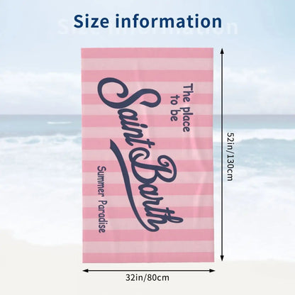 S-Saint B-Barth Beach Towel for Adults – Soft, Absorbent, and Lightweight for Travel