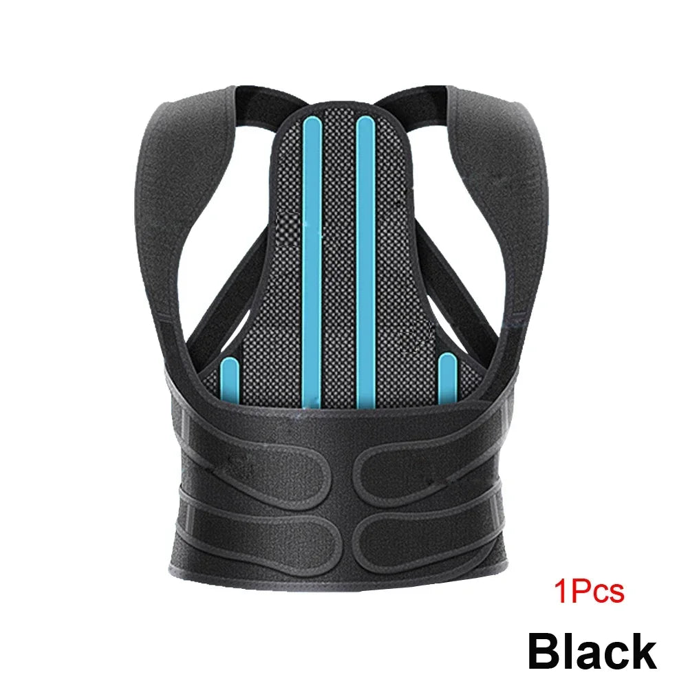 1Pcs Back Brace Posture Corrector for Men and Women, Full Back Support for Upper Lower Neck Shoulder Spine Pain - Scoliosis