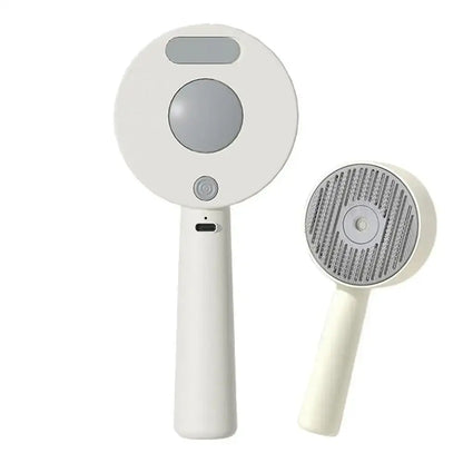 Anti-Static Pet Spray Hair Comb Demating One-click Cleaning Button Steam Spray Hair Remover Massaging Removes Loose Fur