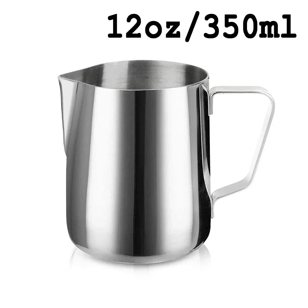 Coffee Latte Milk Frothing Jug Milk Frother Pitcher Stainless Steel Jug Espresso Barista Pitcher Milk Pot Coffee Accessories
