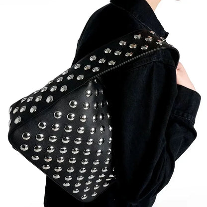 Studded Purses Y2k Shoulder Bag Punk Women Small Shouder Purse Vegan Leather Designer Handbags Streetwear