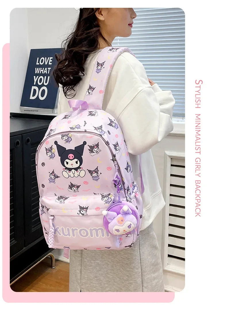 Fashion Student Backpack Cartoon Print Cute Large Capacity Backpack Fashion Student Backpack
