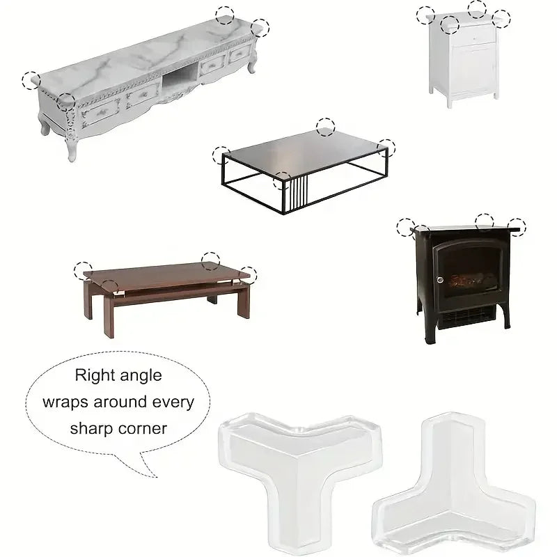 Furniture Table Corner Protector T-Shape Children's Anti-collision Table Corner Protector Baby Safety Table Corner Protector