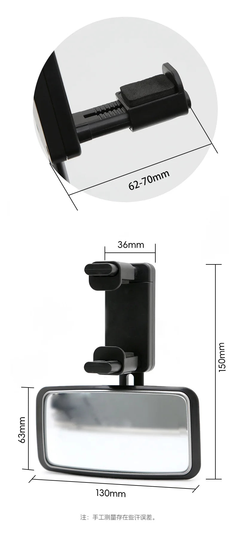 Baby Adjustable Mirror Car Interior Rear View Mirror Clip Rear Facing Mirrors For Auto Safety Driving Kids Baby Monitor Angle