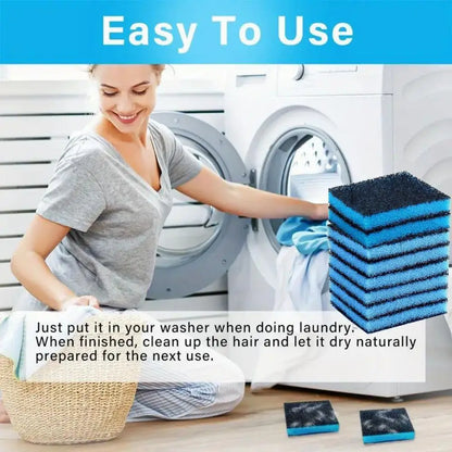 3/6/12/24pcs Pet Hair Remover For Laundry Washer Lint Catcher Dog Hair Catcher Hair Removal Filter Sponge Washing  Accessories