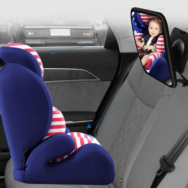 Baby Car Mirror Adjustable Wide Car Back Seat Rearview Facing Headrest Mount Child Kids Infant Baby Safety Monitor Accessories