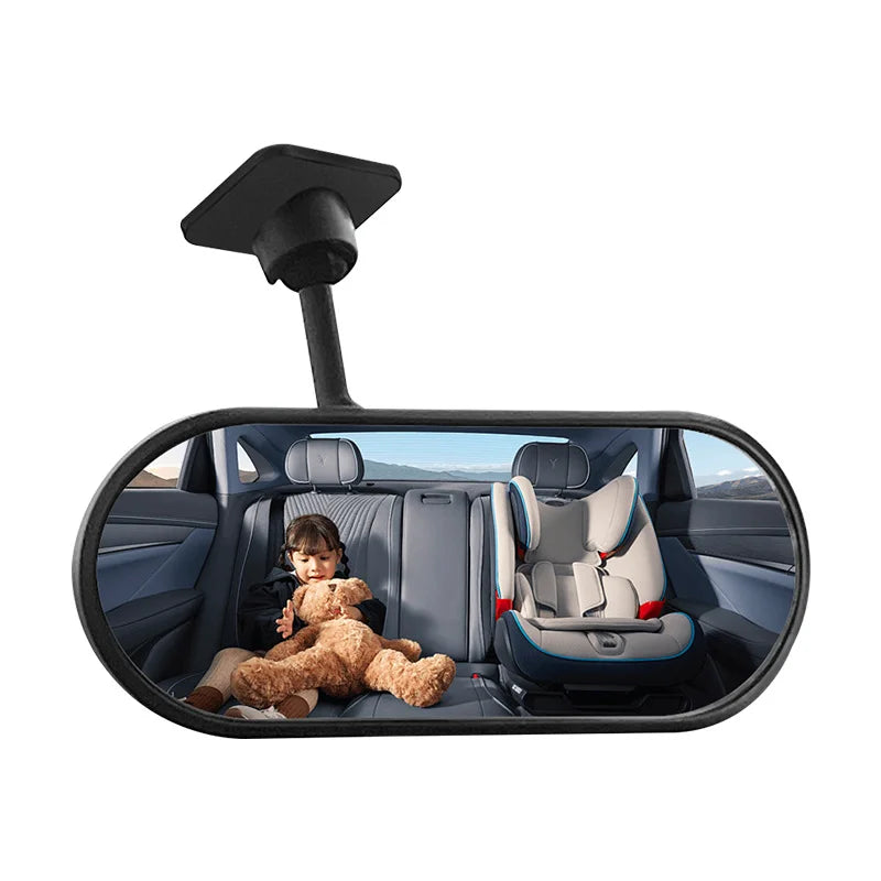 Wide Angle Baby Car Mirror - Sticky Back Rear Seat Observation Mirror for Safe Driving