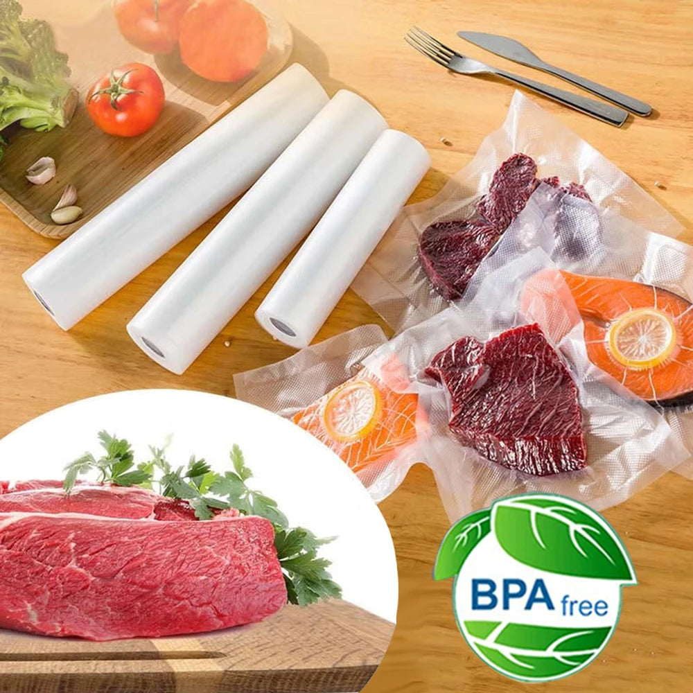Vacuum Packaging Bags Roll Vacuum Sealer Bags for Food Vacuum Packed Bag Roll Vacuum Storage Bags 500cm/Rolls Vacuum Bags Rolls