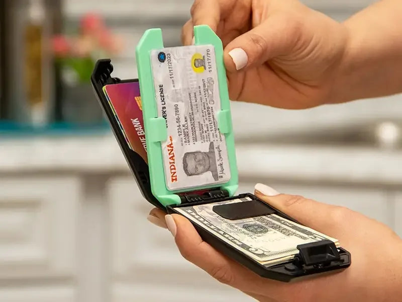 Wallets 4 RFID Blocking Wallet for Men with Removable Money Clip - Slim, Secure and Crush Resistant