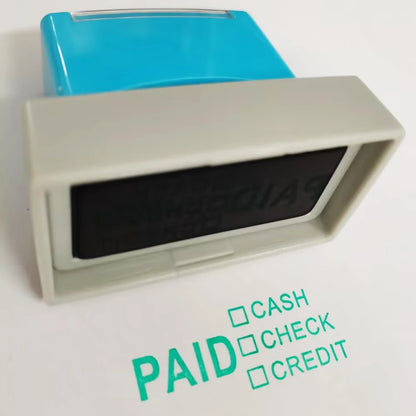 1pc Paid (cash Check Credit)stamp Payment Options: Cash Check Credit Card