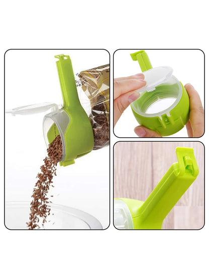 Food Storage Seal With Dumping Port, Food, Chip Bag Clip, Plastic Cover Food Clip,  For Sorting And Storing Food In The Kitchen