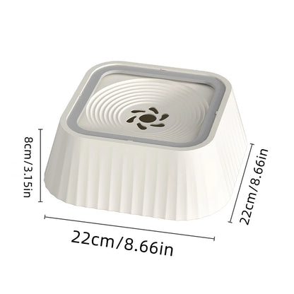 Spill Proof Pet Water Fountain with Floating Plates Non Slip Anti Splash Bowl Suitable for Cats and Dogs Clean Drinking
