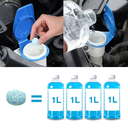 50pcs Car Effervescent Washer Tablet Auto Glass Washing Tablet Car Windscreen Cleaner Windscreen Glass Cleaning Tablet