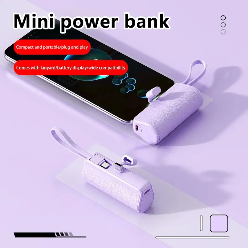 Xiaomi Power Bank 50000mAh Pocket Power Bank Portable Capsule Power Bank Fast Charging External Battery for iPhone Samsung