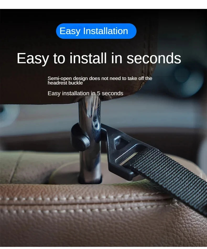 Multi-function 2pcs Rear Seat Headrest Hanging Hook Umbrella Holder Seat Back Storage Hook Auto Interior Tool Car Back Seat Hook