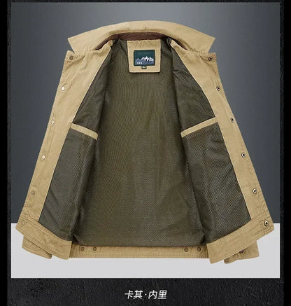 Autumn JacketMen Cotton Windbreaker Bomber Coat Military Men's Tactics Jackets Man Cargo Casual Jacket Mens Clothes Spring