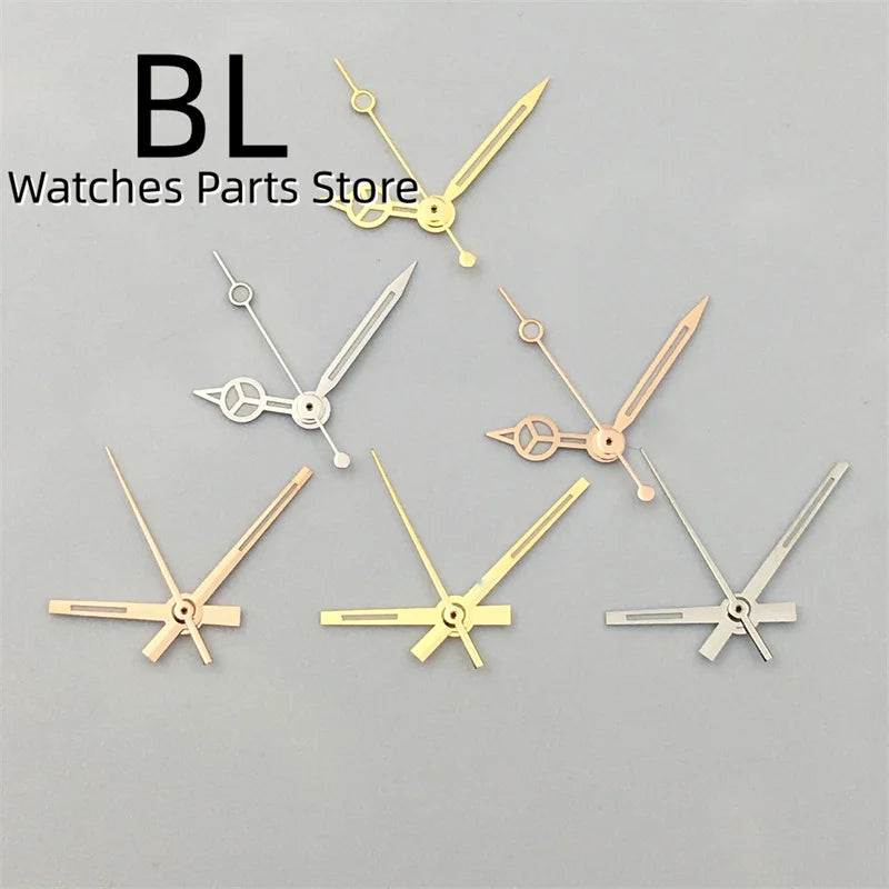 BLIGER 24.5mm Watch Dial Hand Set Sunburst Gray Rose White Mother Pearl Dial Roman Diamond Index Fit NH05 Movement Women Watches