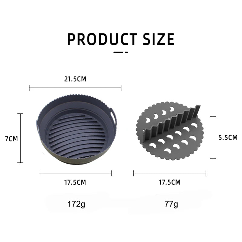 Food Safe Silicone Pot Air Fryer Liners Reusable Heat Resistant reasonable price eazy clean air fryer silicone liners