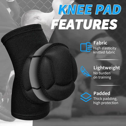 Volleyball Knee Pads for Men Women, Thick Sponge Collision Avoidance Warm, Anti-Slip Knee Sleeve, for Football, Yoga, Dance.