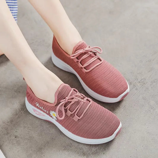 2025 Fashionable Lightweight Women's Spring/Autumn Flats: Comfortable Casual Single Shoes in Cotton Fabric womens shoes