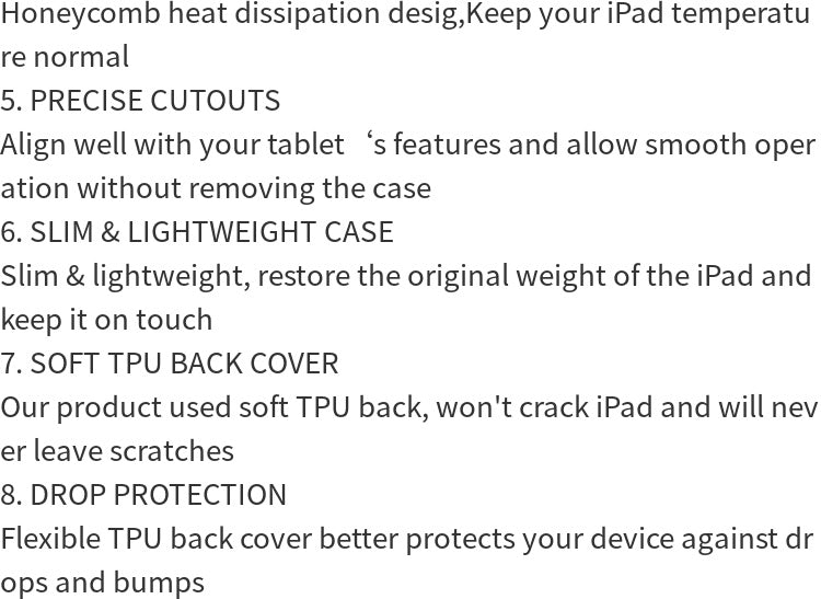 TBTIC Tablet For IPad Case Air 5 4 10.9 Pro 11 10th Funda 9th 8th 7th Generation 10.2 6th 5th 9.7 Mini 6 5 4 Air 3 10.5 Cover