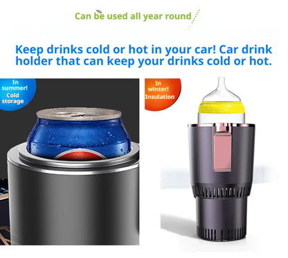 Car Hot Cold Cup Smart Quick Cooling Cup Warm Milk Cup Car Heater Car Hot Cold Cup Heater