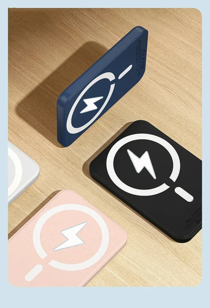 New 50000mAh Magnetic Wireless Power Bank for iPhone 12 13 14 15 Pro Max Portable Charger External Auxiliary Battery Pack