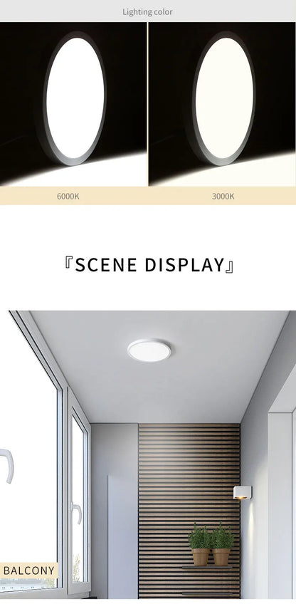 LED Ceiling Light Modern Small Round 6W 9W 13W 18W 24W 110V 230V Led Panel Light For Toilet Porch Utility Room Bathroom Lamps